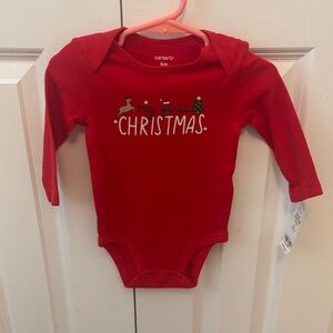 Carter's Festive Red Christmas Bodysuit